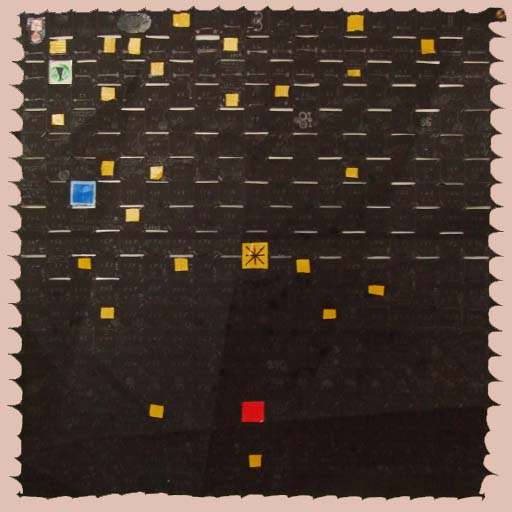 calendar, black, abstraction, abstractionism, postmodern art, exhibition, painting, Nicholaas Chiao