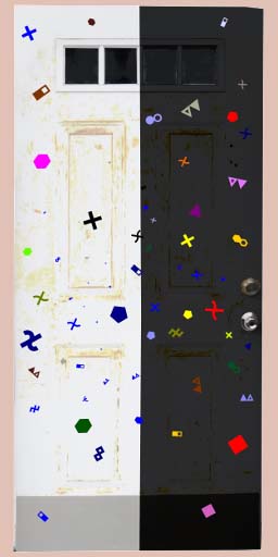 doors and entrants, abstraction, abstractionism, postmodern art, exhibition, painting, Nicholaas Chiao
